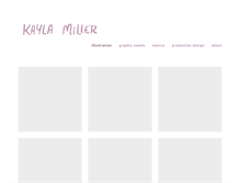 Tablet Screenshot of kayla-miller.com